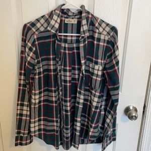 hollister women’s flannel - size medium